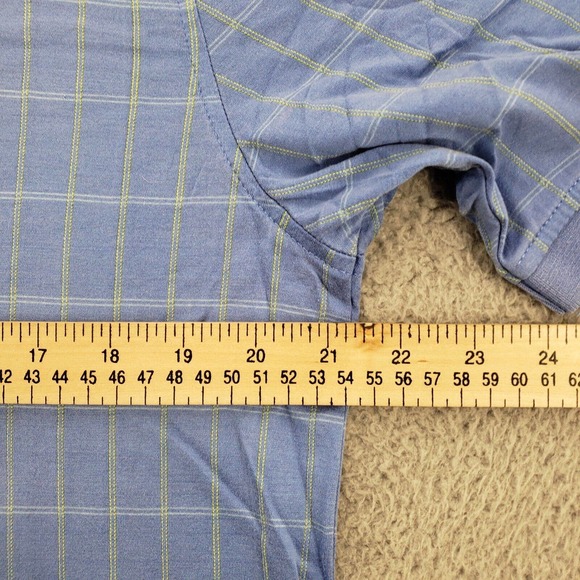 WH Belk Shirt Mens Medium Blue Performance Polo Short Sleeve Golf Outdoors - Picture 8 of 10